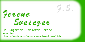 ferenc sveiczer business card